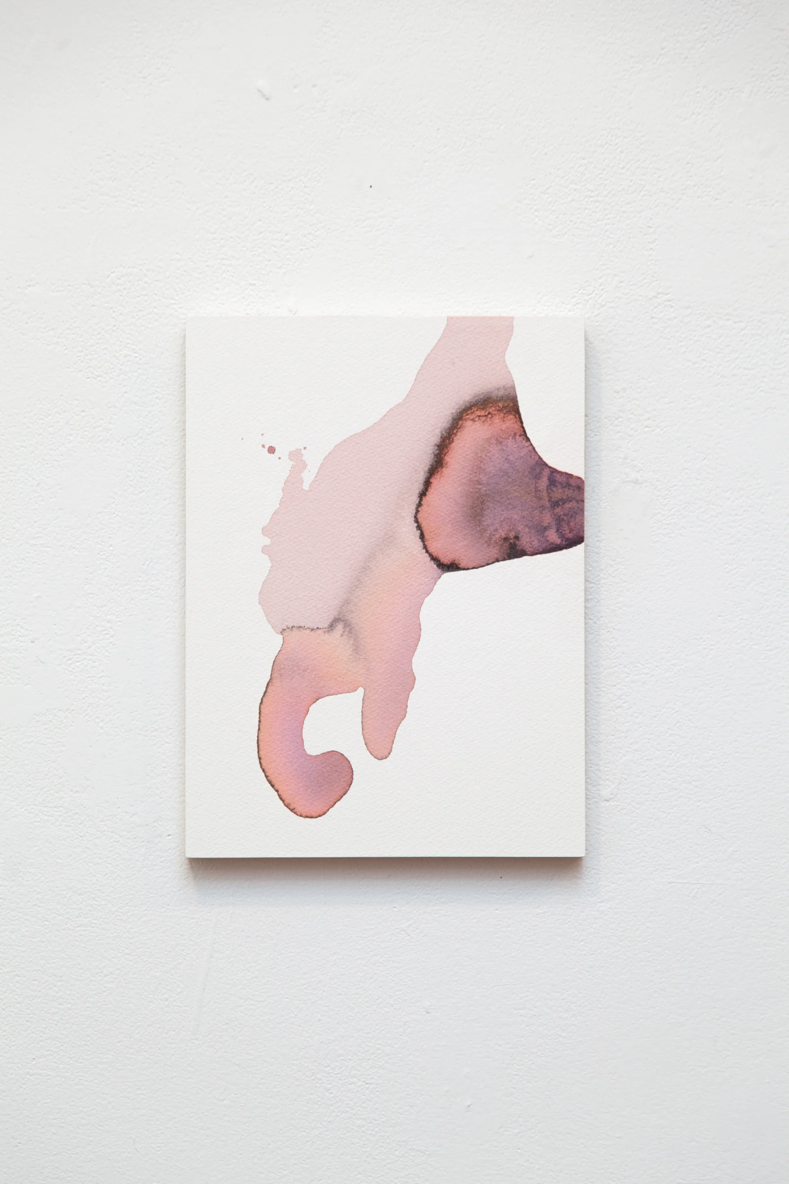 Remainder Pour no. 9 watercolor, ink, and acrylic on paper 12" x 9"