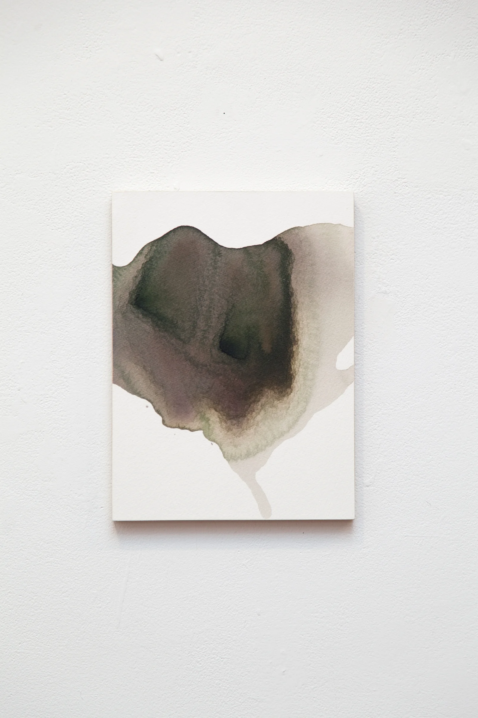 Remainder Pour no. 10 watercolor, ink, and acrylic on paper 12" x 9"