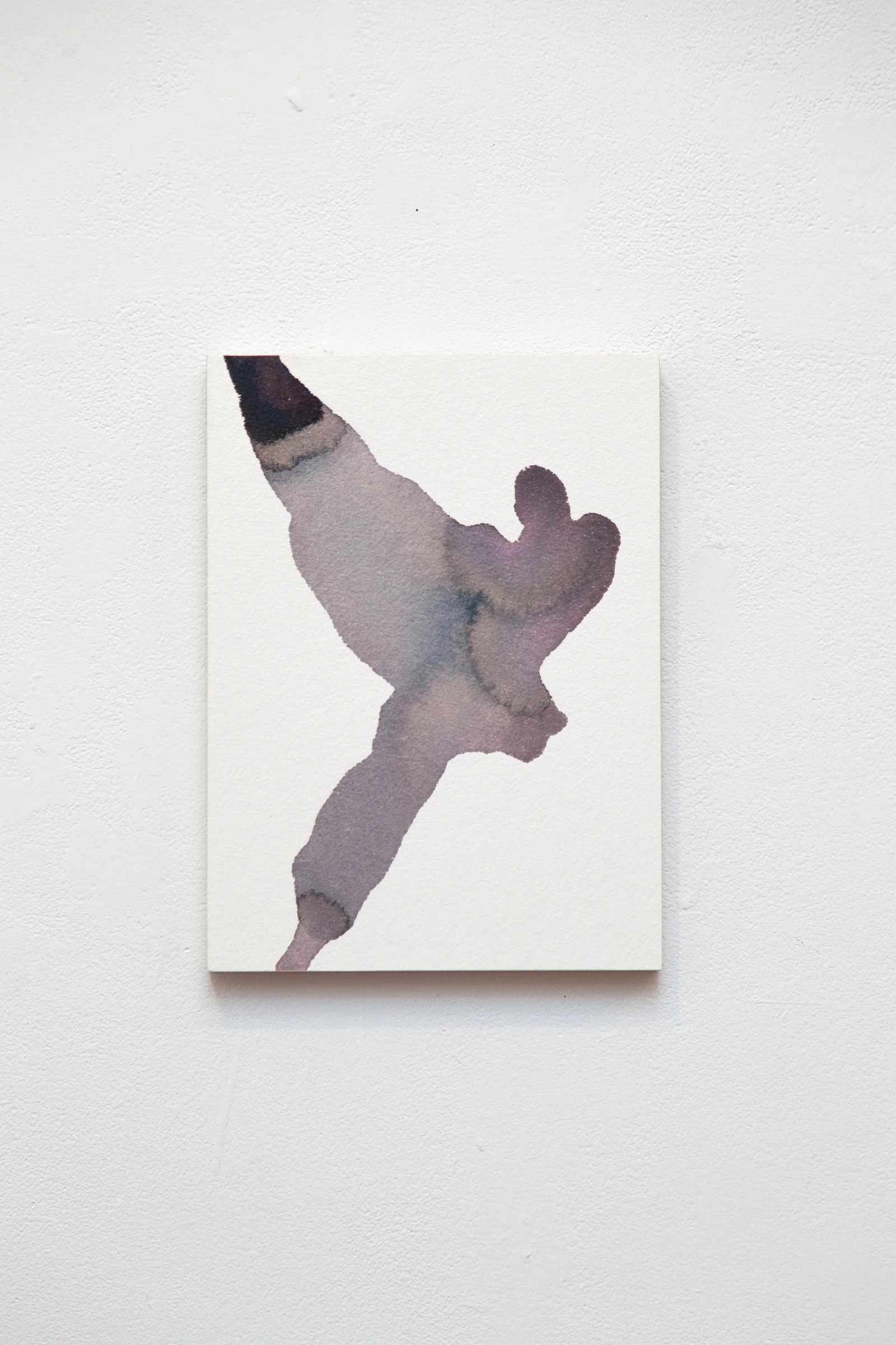 Remainder Pour no. 12 watercolor, ink, and acrylic on paper 12" x 9"