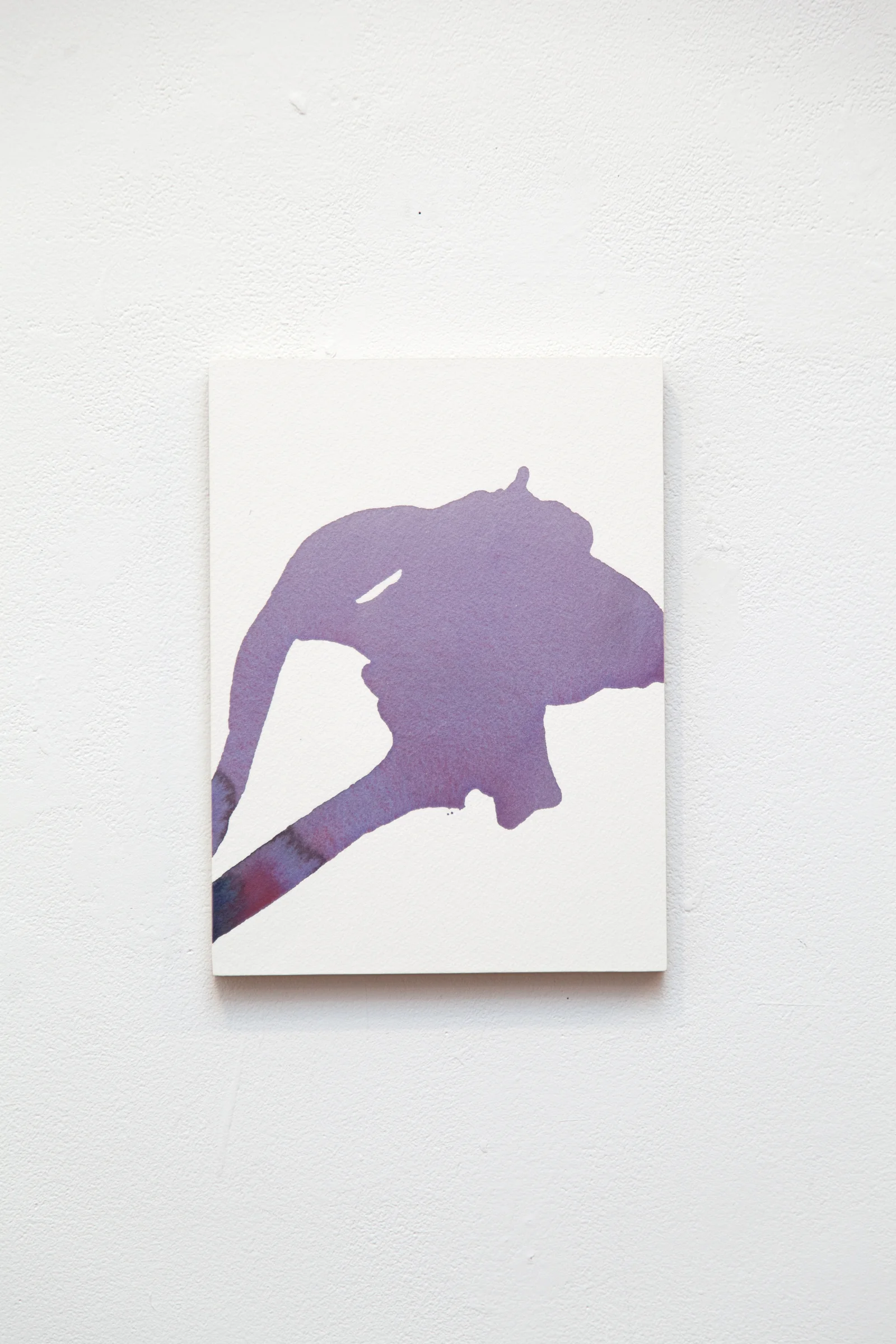Remainder Pour no. 14 watercolor, ink, and acrylic on paper 12" x 9"