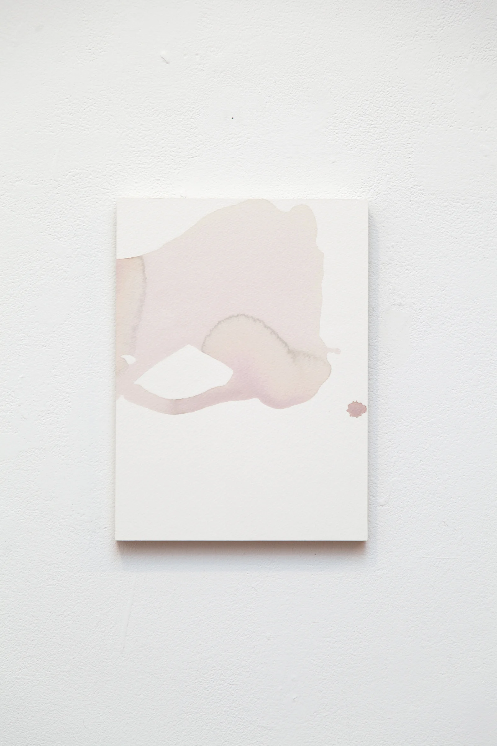 Remainder Pour no. 15 watercolor, ink, and acrylic on paper 12" x 9"