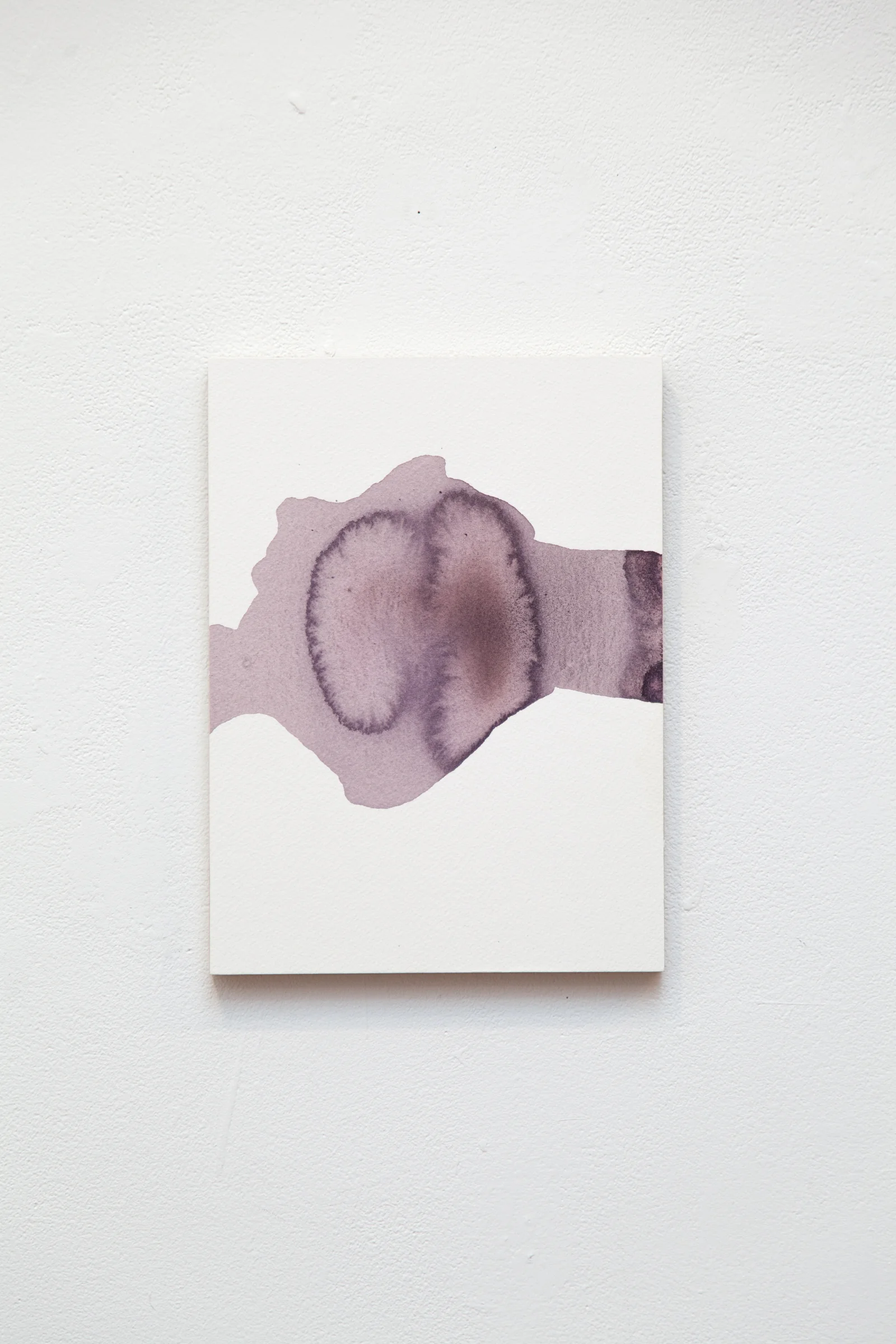 Remainder Pour no. 20 watercolor, ink, and acrylic on paper 12" x 9"