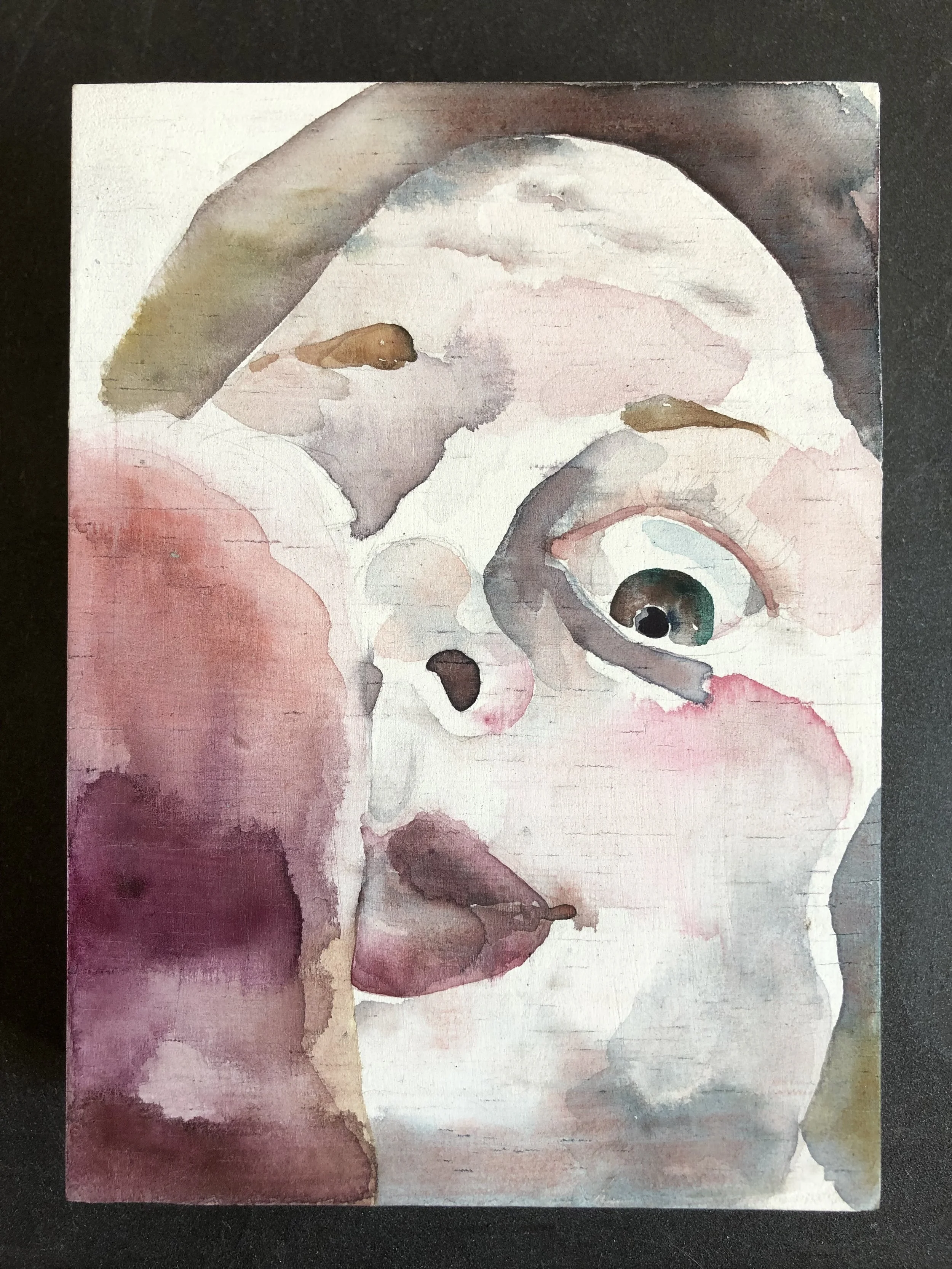 Within, No. 3 7" x 5” watercolor on panel
