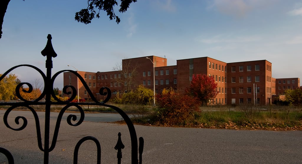 The Norwich State Hospital in Connecticut is one of the dozens of mental institutions closed during the process of deinstitutionalization.