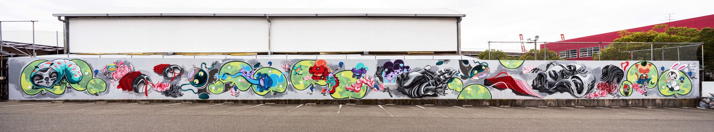 “Water Geisha” collaboration with Cara Te (Kobe, Japan 2017)