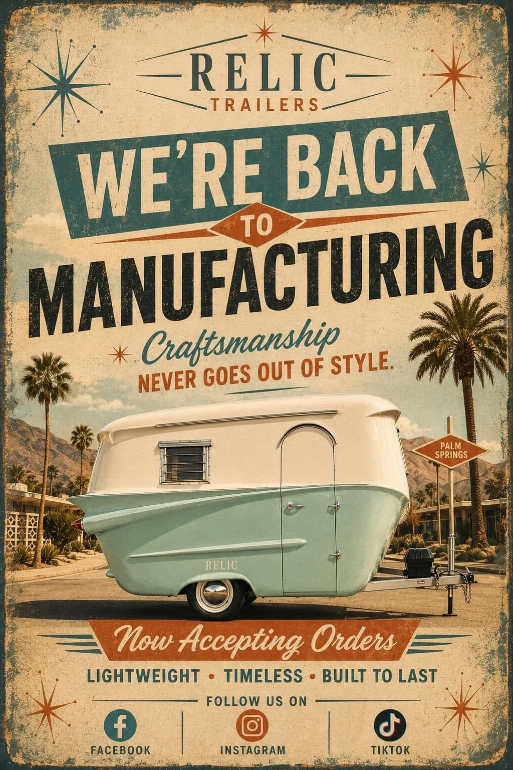 Relic Trailer Vintage Poster