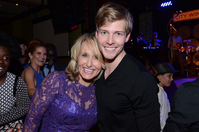 Hope for Humans President and Co-Founder Suzanne Gazda with Hunter Parrish