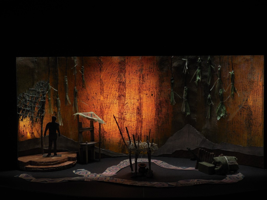 A model of the set design by Norma Lee Chartoff