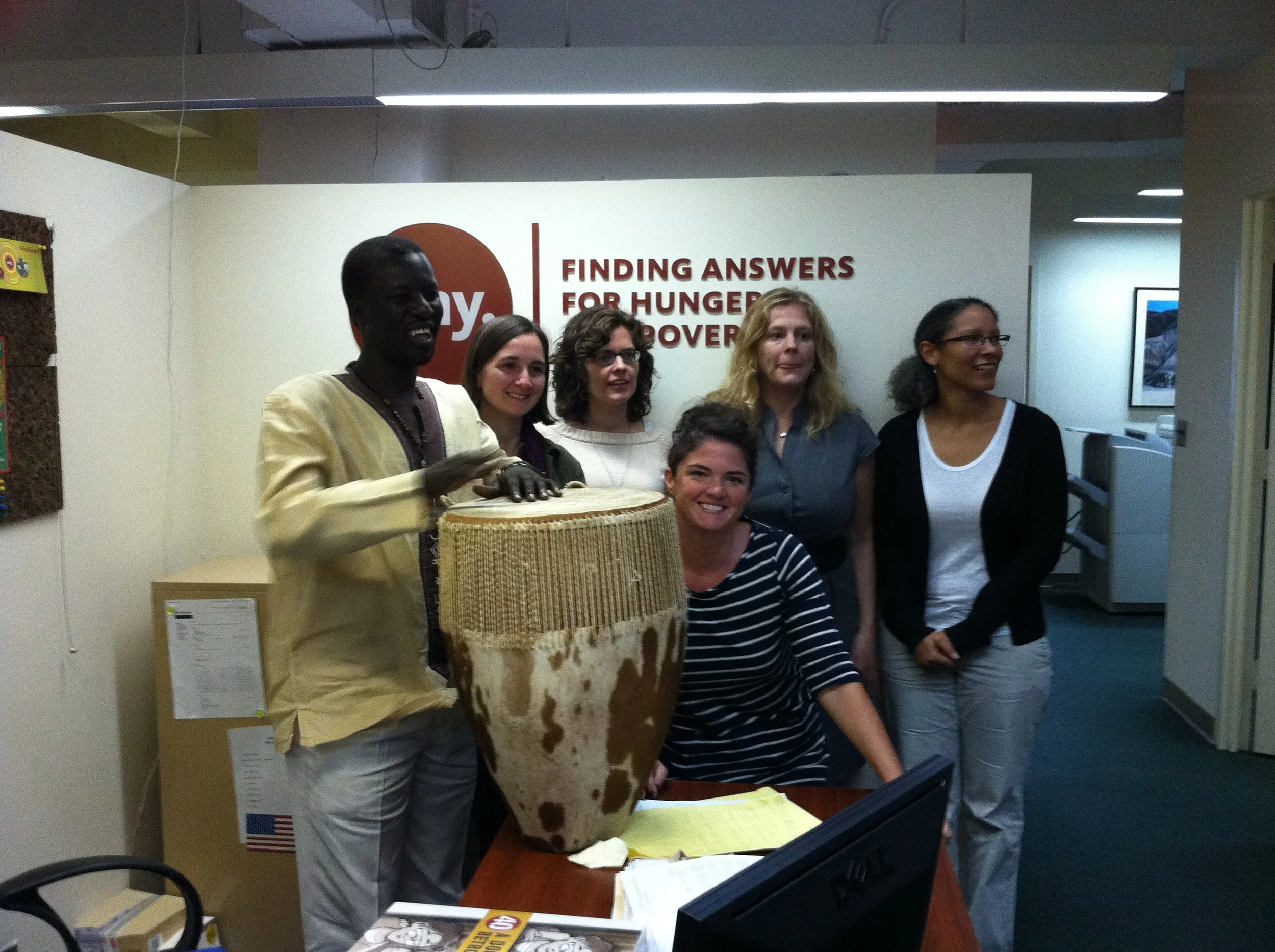 Okello Sam thanks the staff at WhyHunger for their continued support of Hope North.