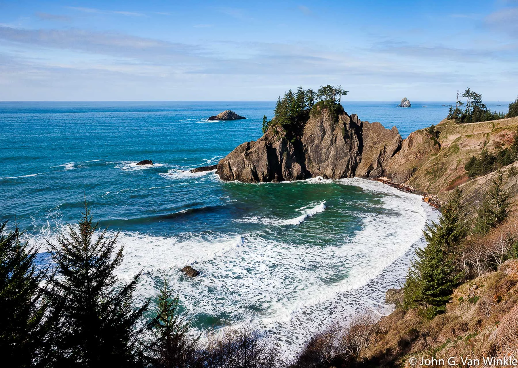 Cove South of Gold Beach, Oregon