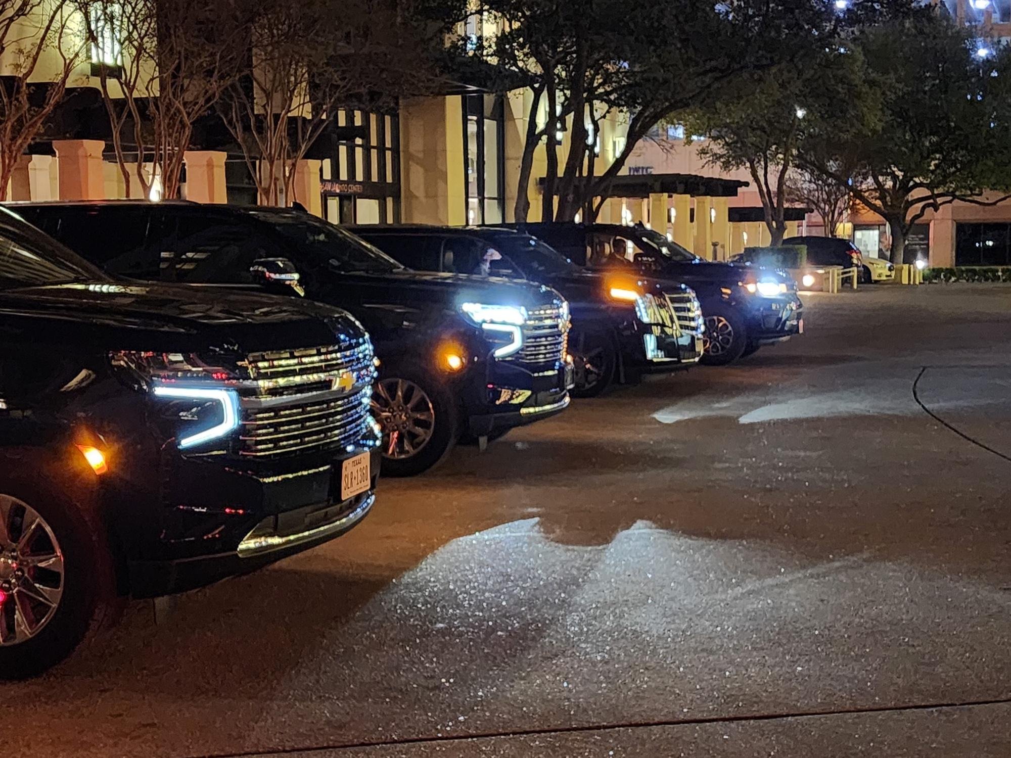 SUV Fleet dispatched at hotels