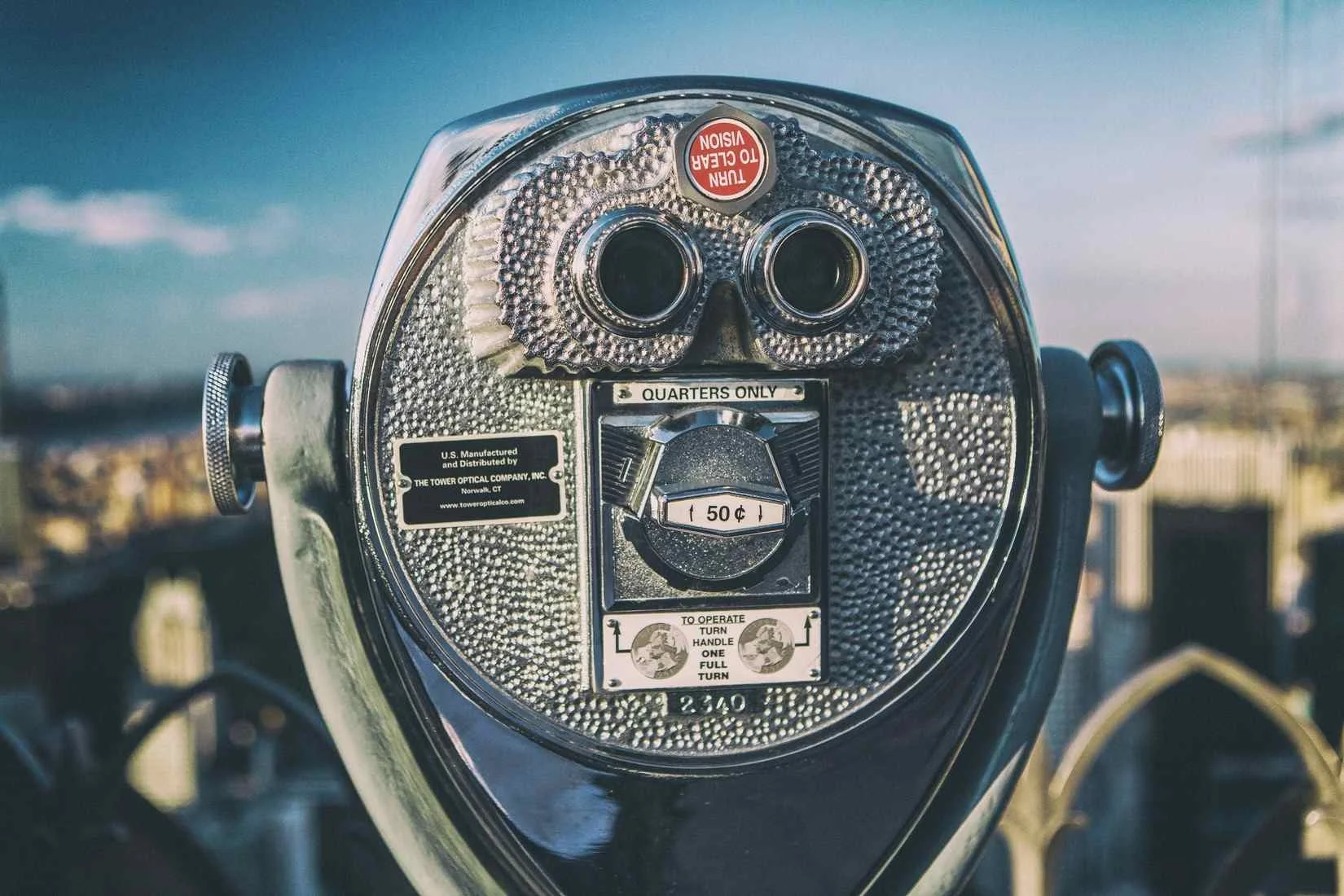 Binoculars at a look-out spot - used to find the right therapist?