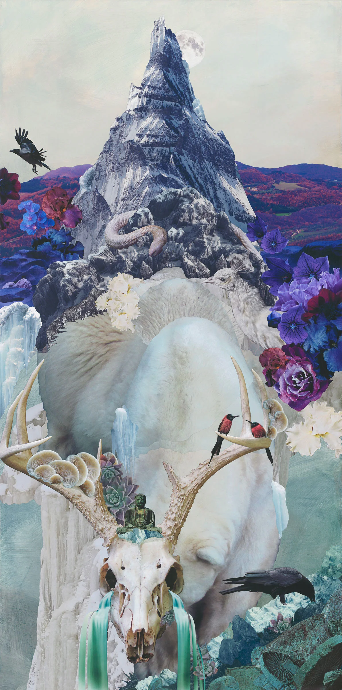 Resurrection— 24” x 48”, Mixed media on cradled panel board, $1750