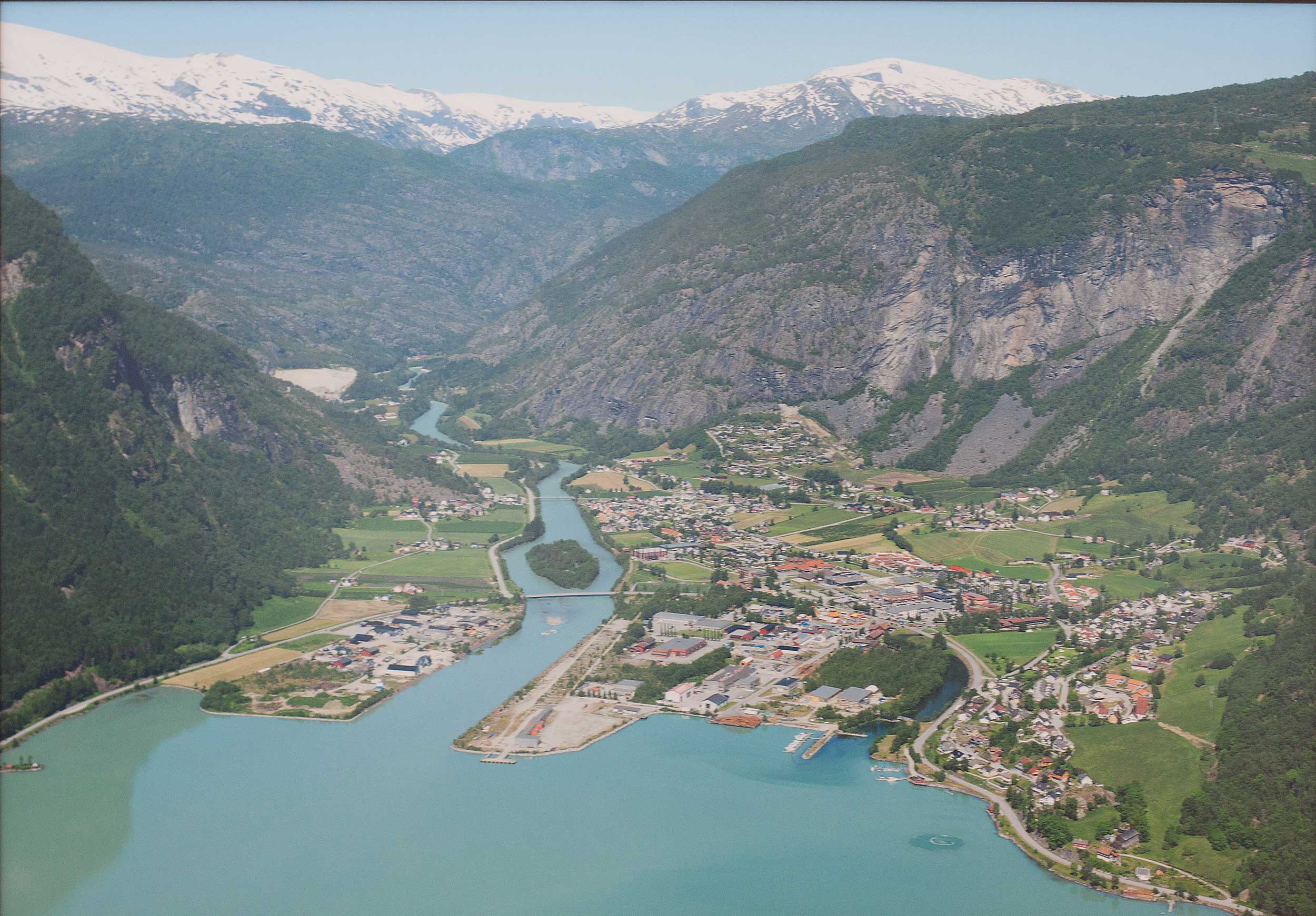 Gaupne, Luster kommune in 2014, 26 years after NTP was born. PHOTO: NTP