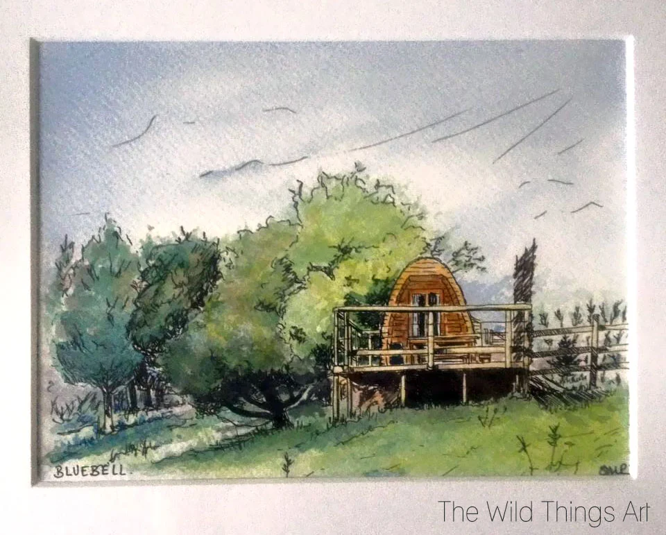 Sorry for poor quality photo. I ended up painting this when I got home. Then I decided to send it to Mulino Pods as a thank you. They they they offered us a free stay later in the year to paint the other pods! How exciting! I told you they were the nicest people...