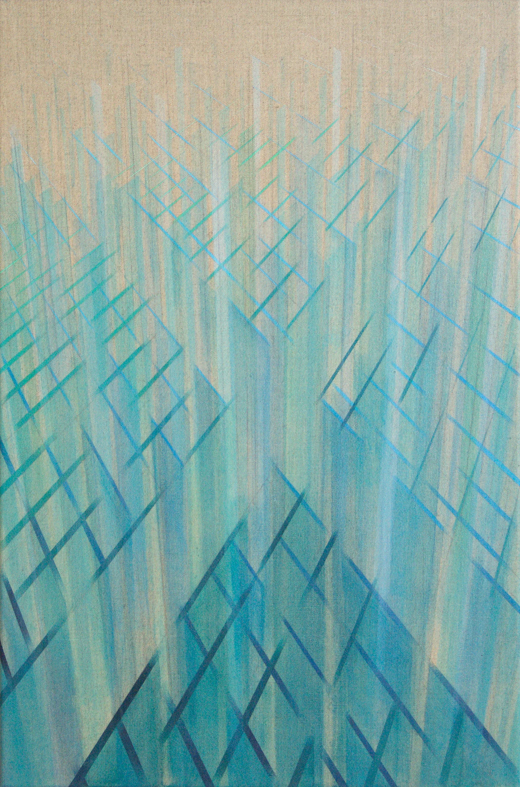 Escaping Space 60x40cm, 2016 Acrylic on canvas