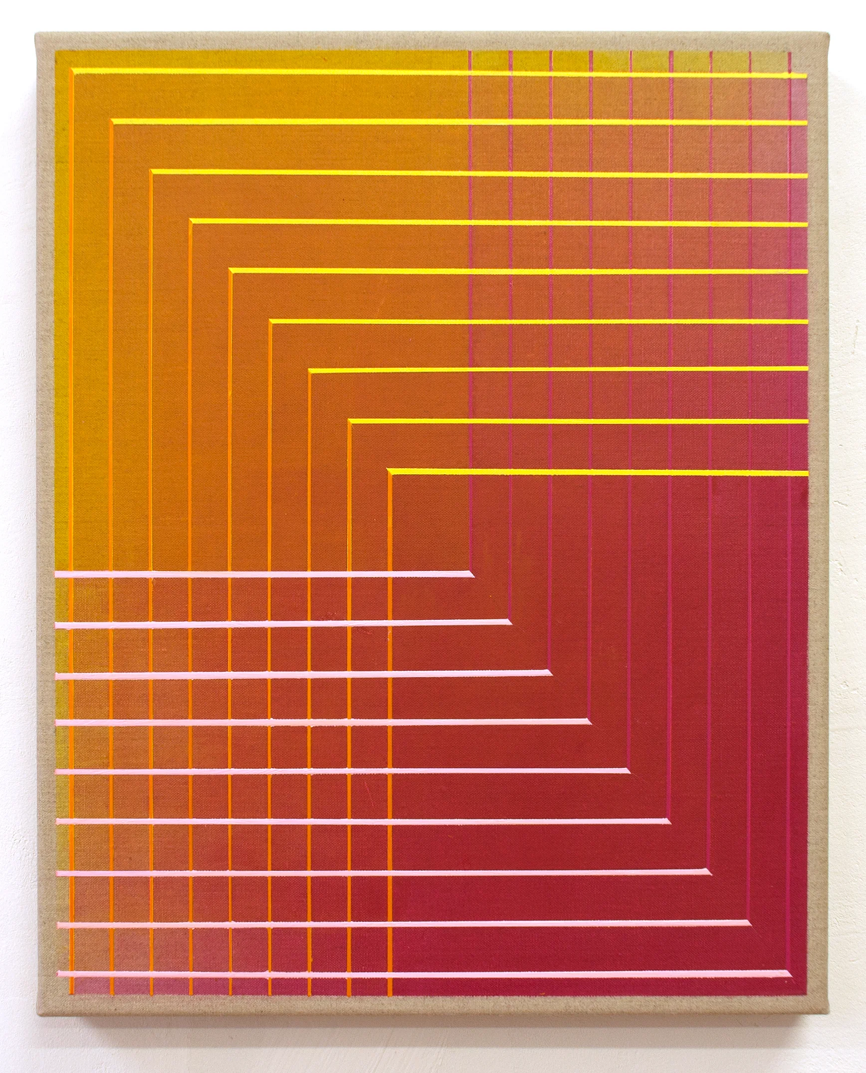 Interaction No.3 50x40cm, 2018 Acrylic on canvas