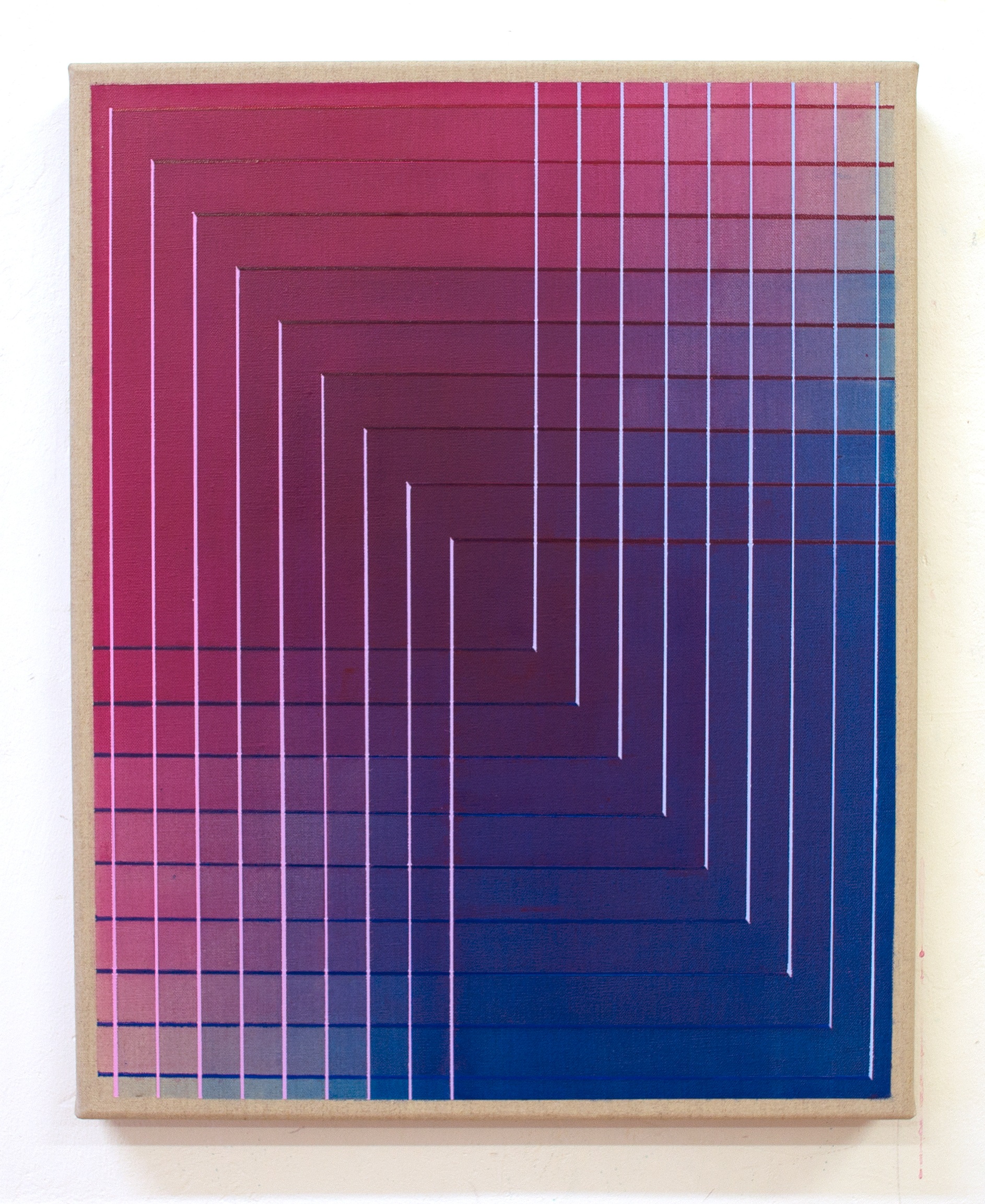 Interaction No.4 50x40cm, 2018 Acrylic on canvas