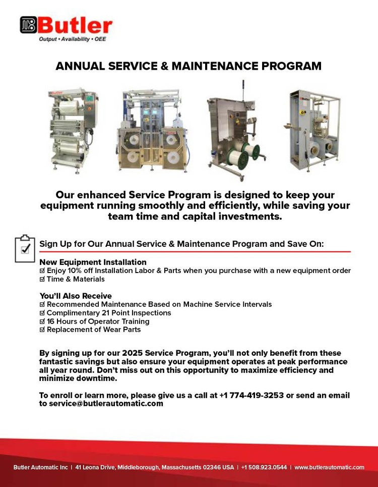 Butler Automatic — Parts & Service