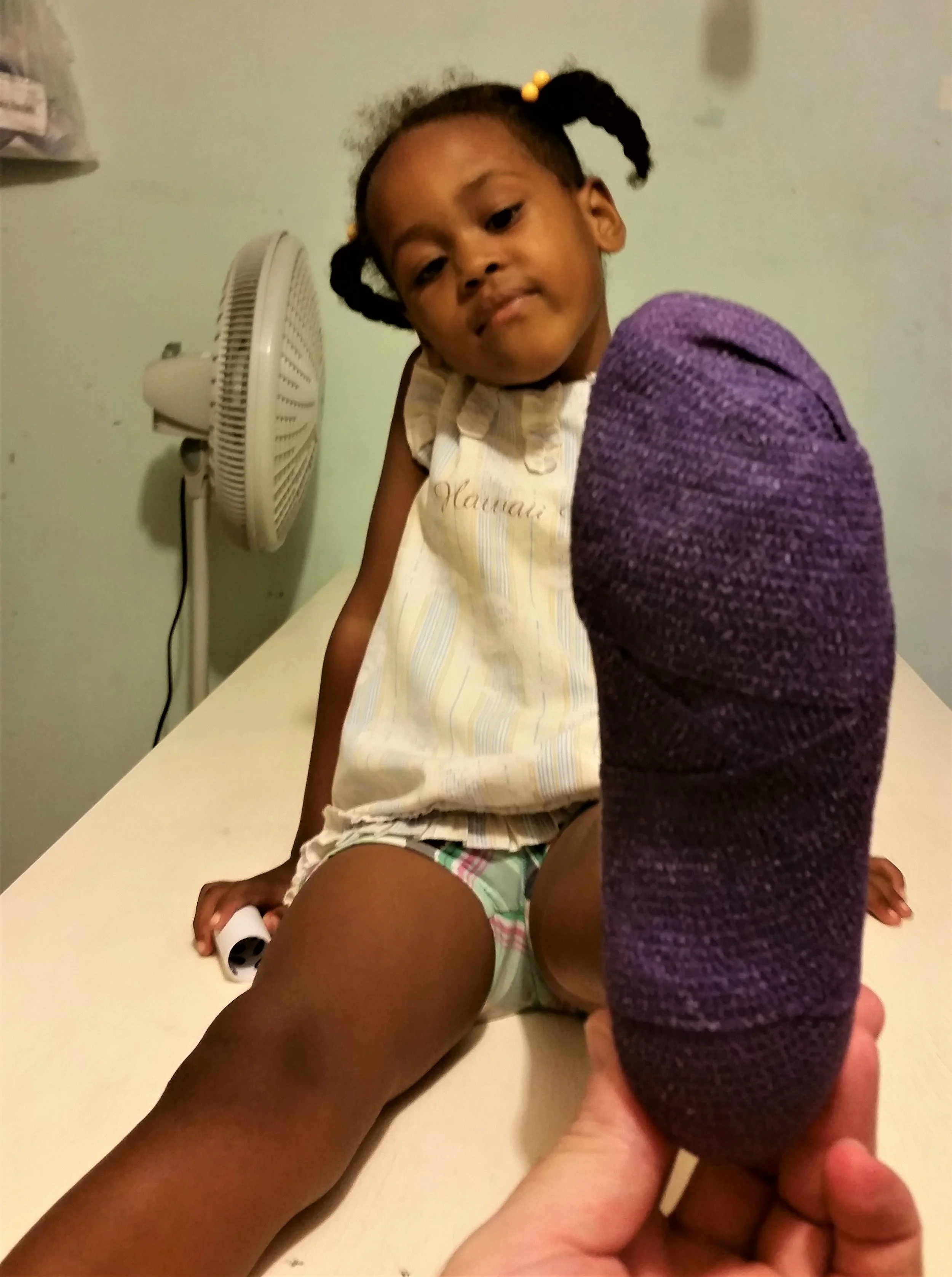 She loves all the color options for her bandages!
