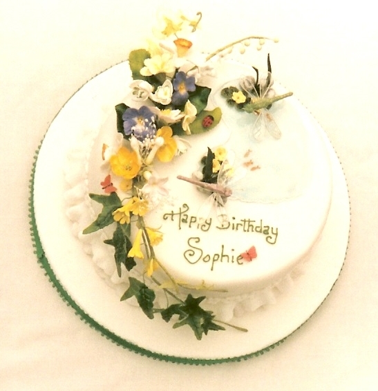 spring flowers & dragon flies, sponge.jpg