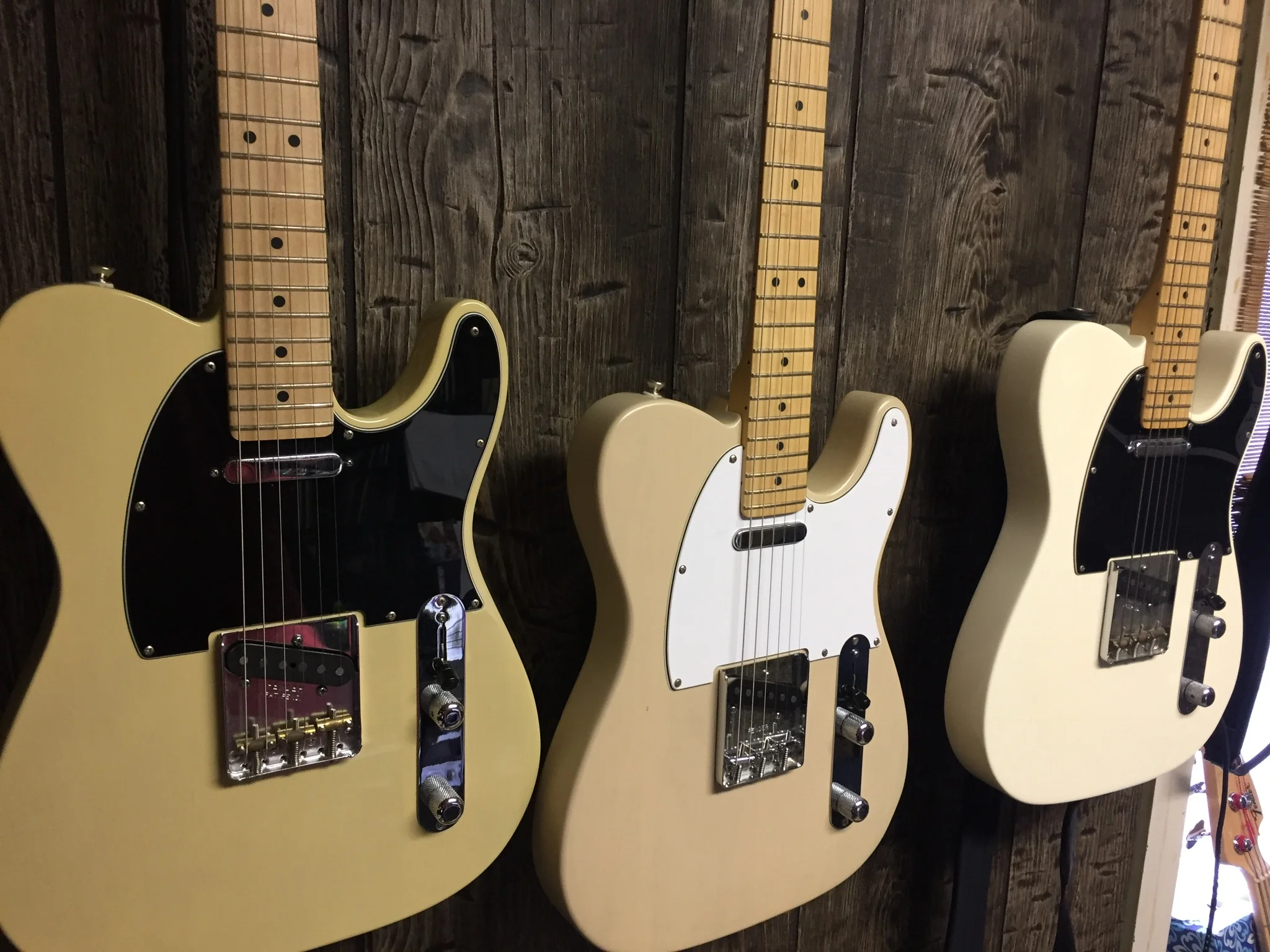 Three cool Cats ! (3 Late model USA Telecasters before mods.
