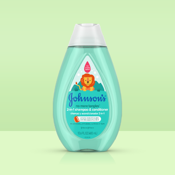 Johnson's Baby No More Tangles Toddler Shampoo & Conditioner Packaging Design
