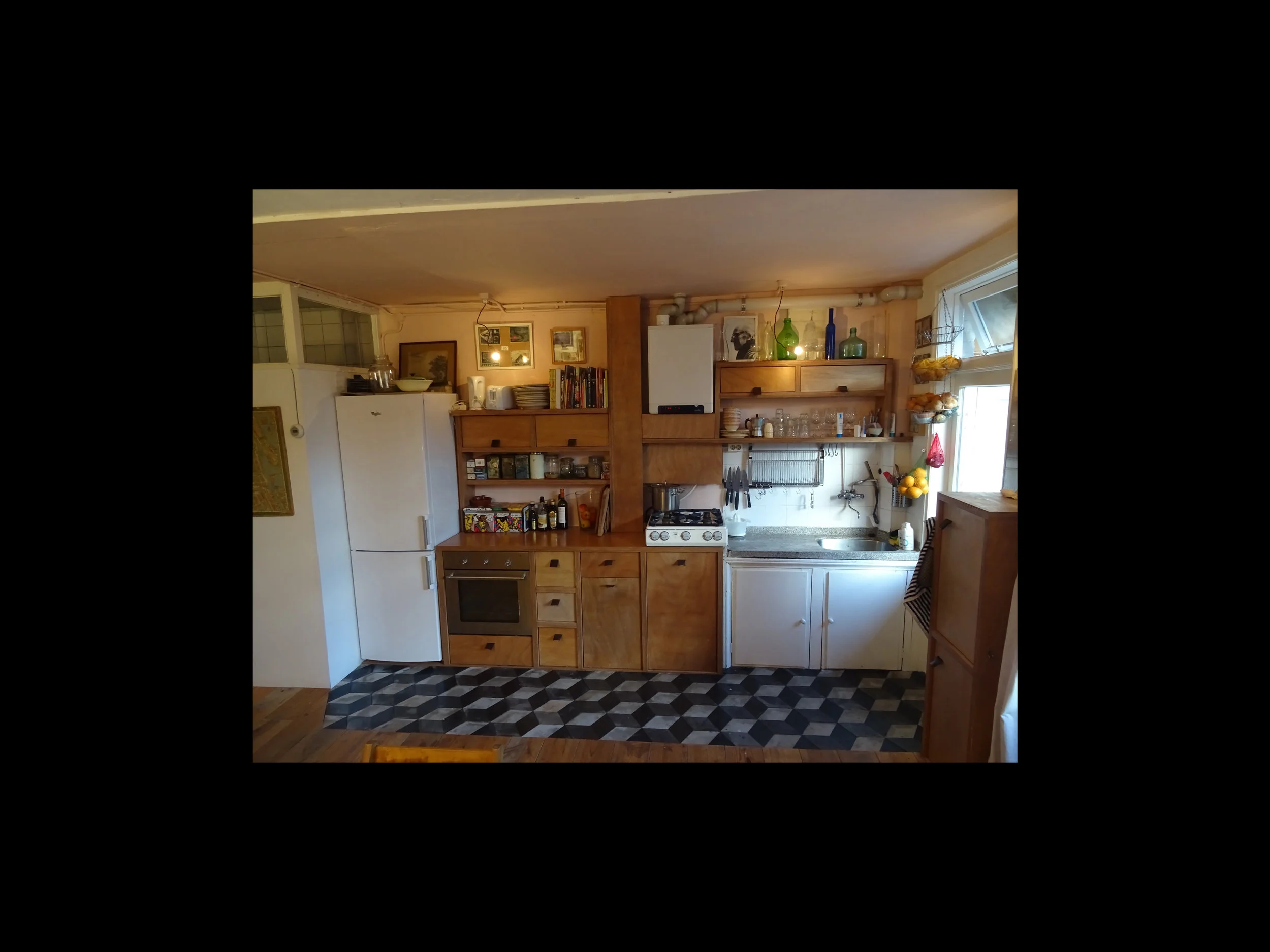 7 m2 keuken, Okoume