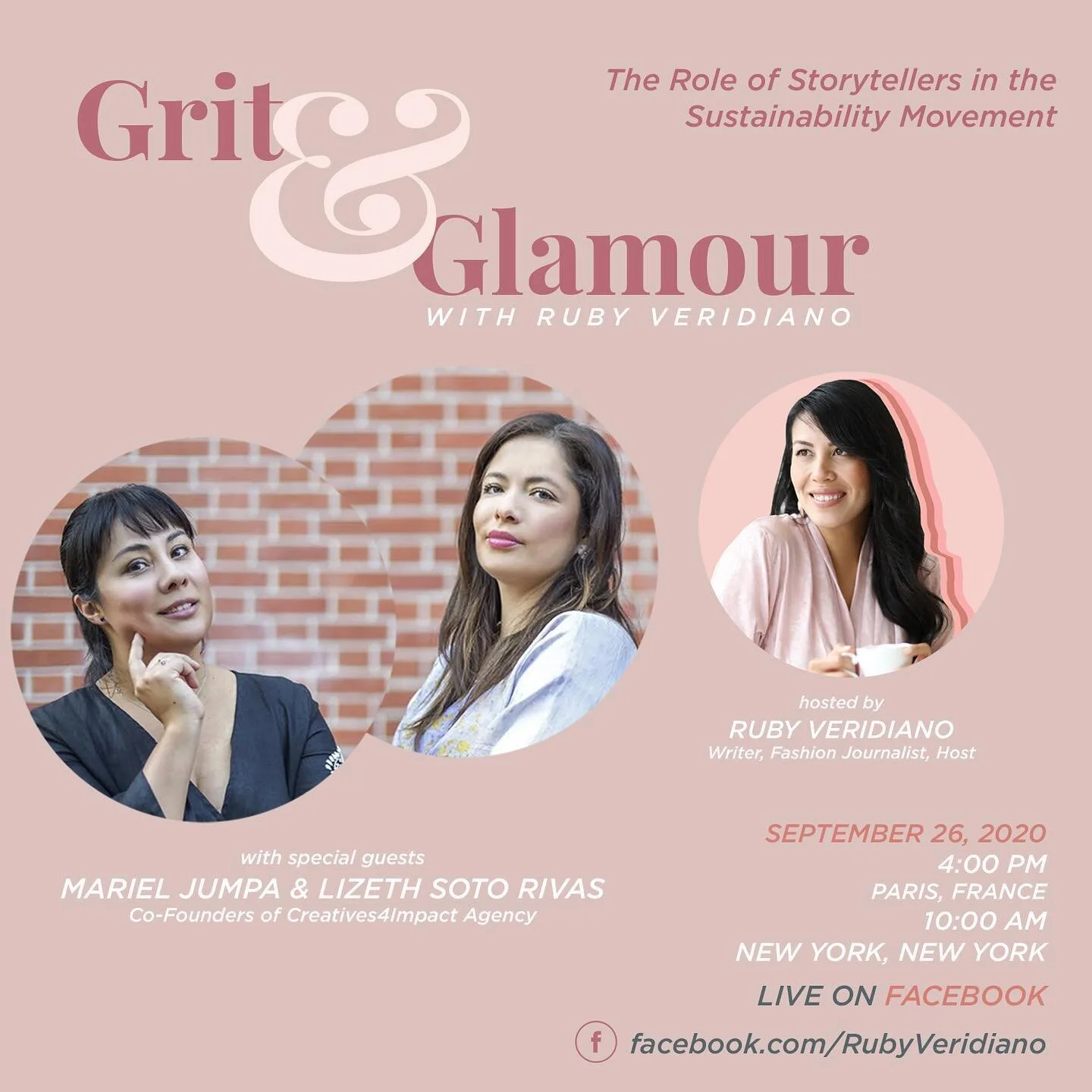 Who is considered a storyteller? Do you consider yourself one? Are you an influencer or work in communications and looking for a meaningful path? Then the next episode of @gritandglamourshow is for you! Join me on 9/26 at 4pm Paris/10am EST alongside