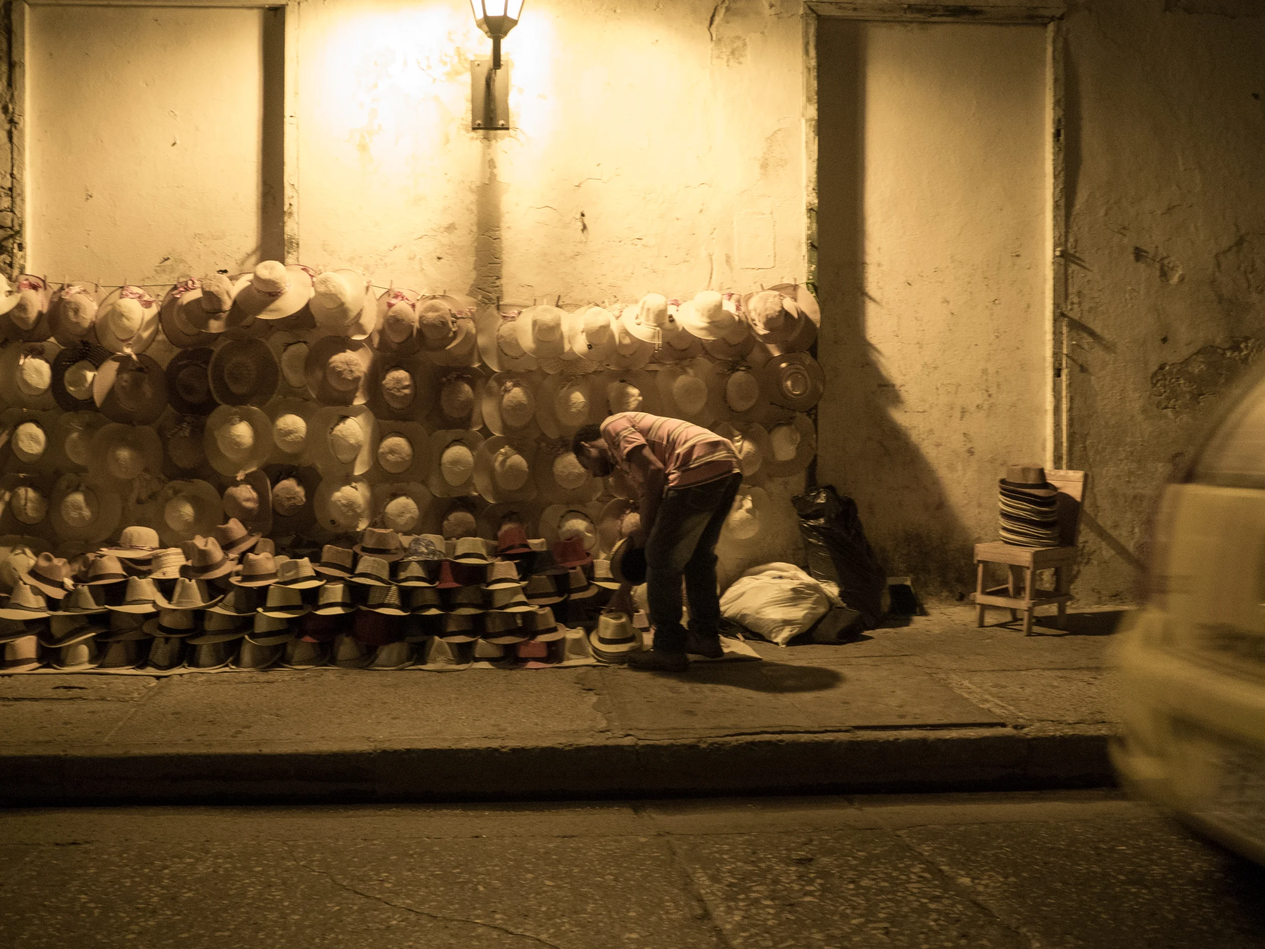 Hats all around Cartagena