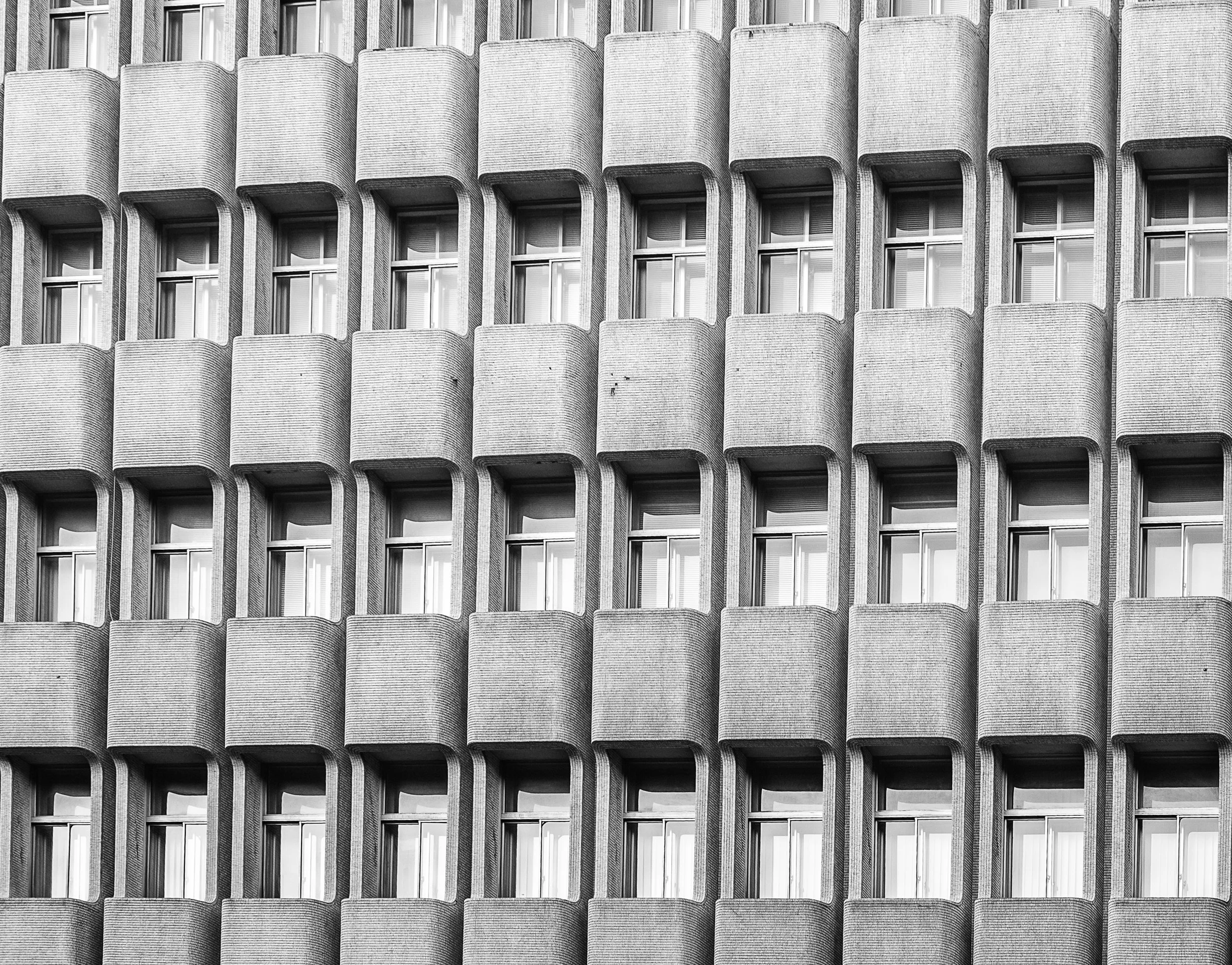 repetitive balconies