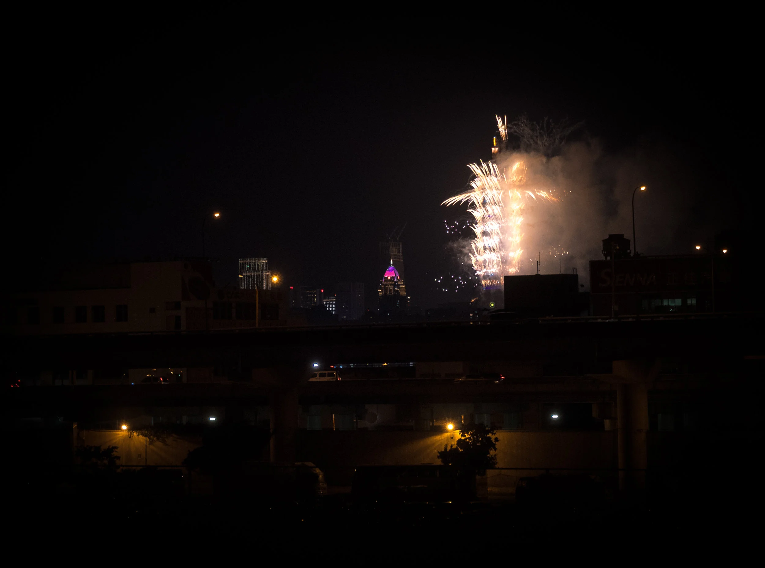 New Years firewors at Taipei