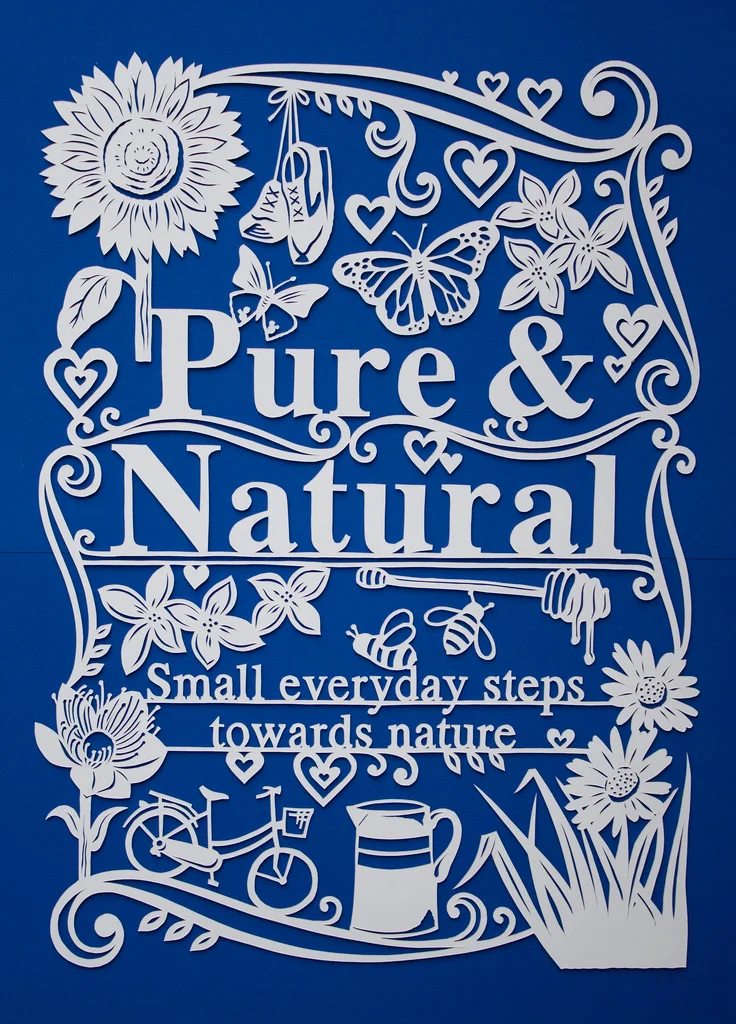 Papercut illustration for NIVEA and The Telegraph