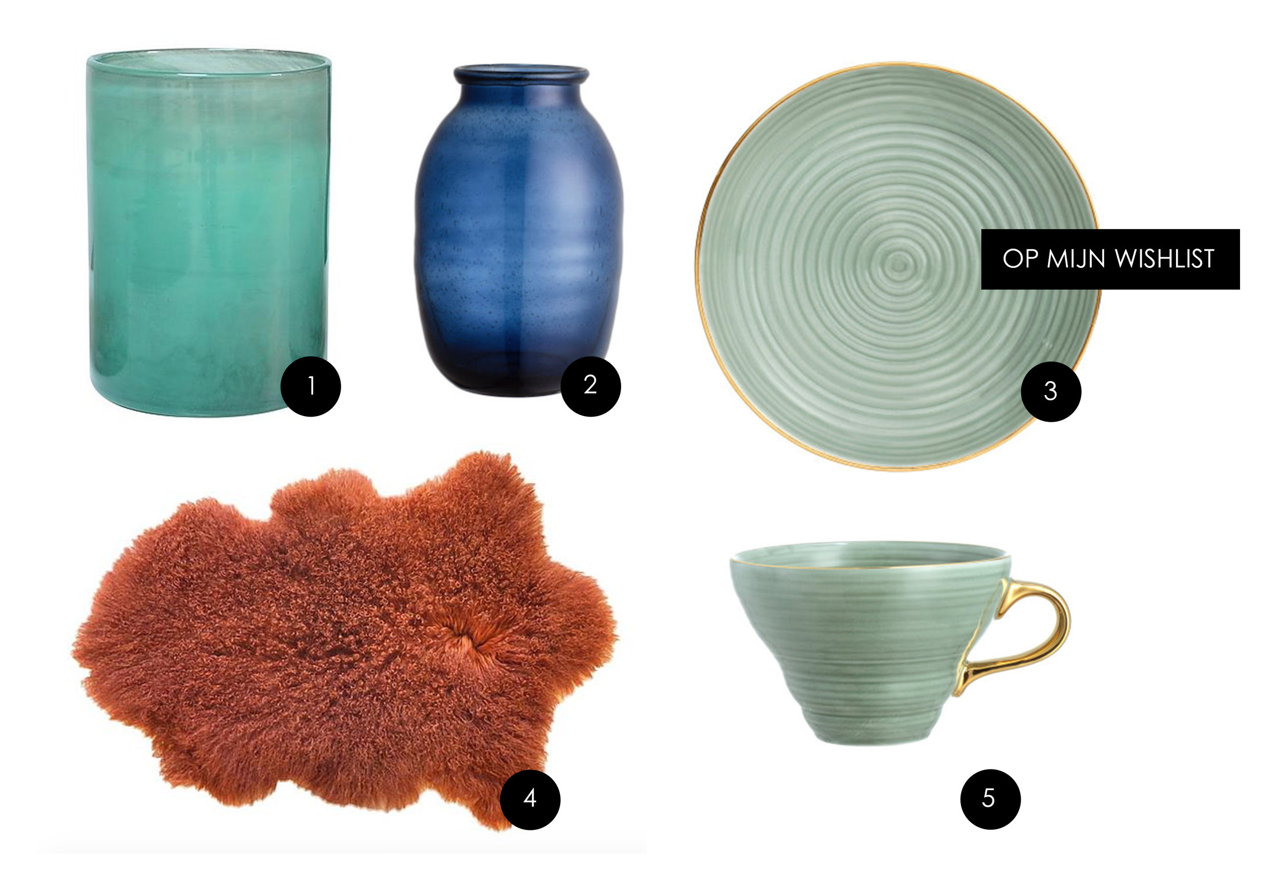1. HKLiving 2. H&M Home 3. H&M Home 4. UNC 5. H&M Home