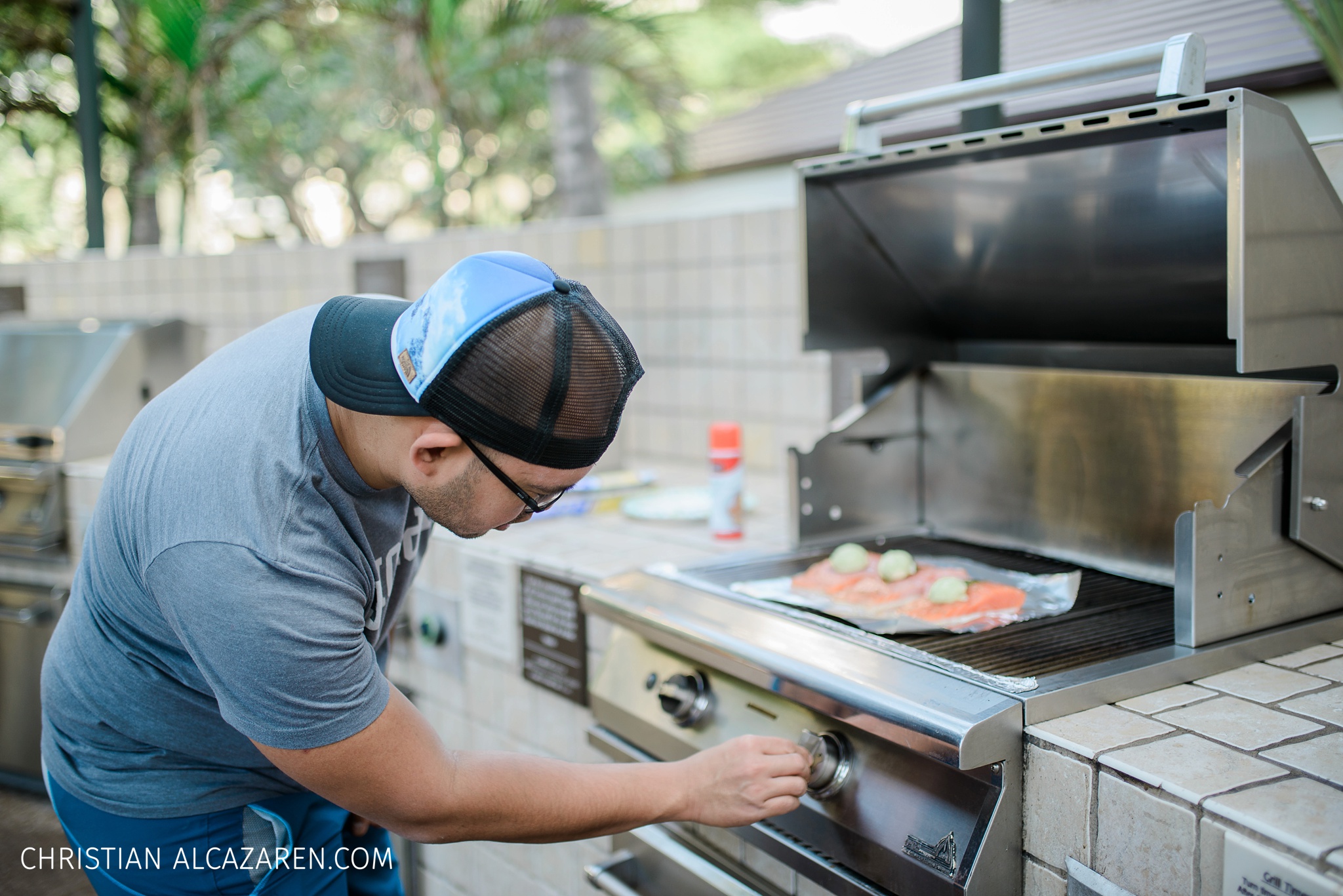 One of the perks of vacation hotel, you get to grill your own food and save some extra cash