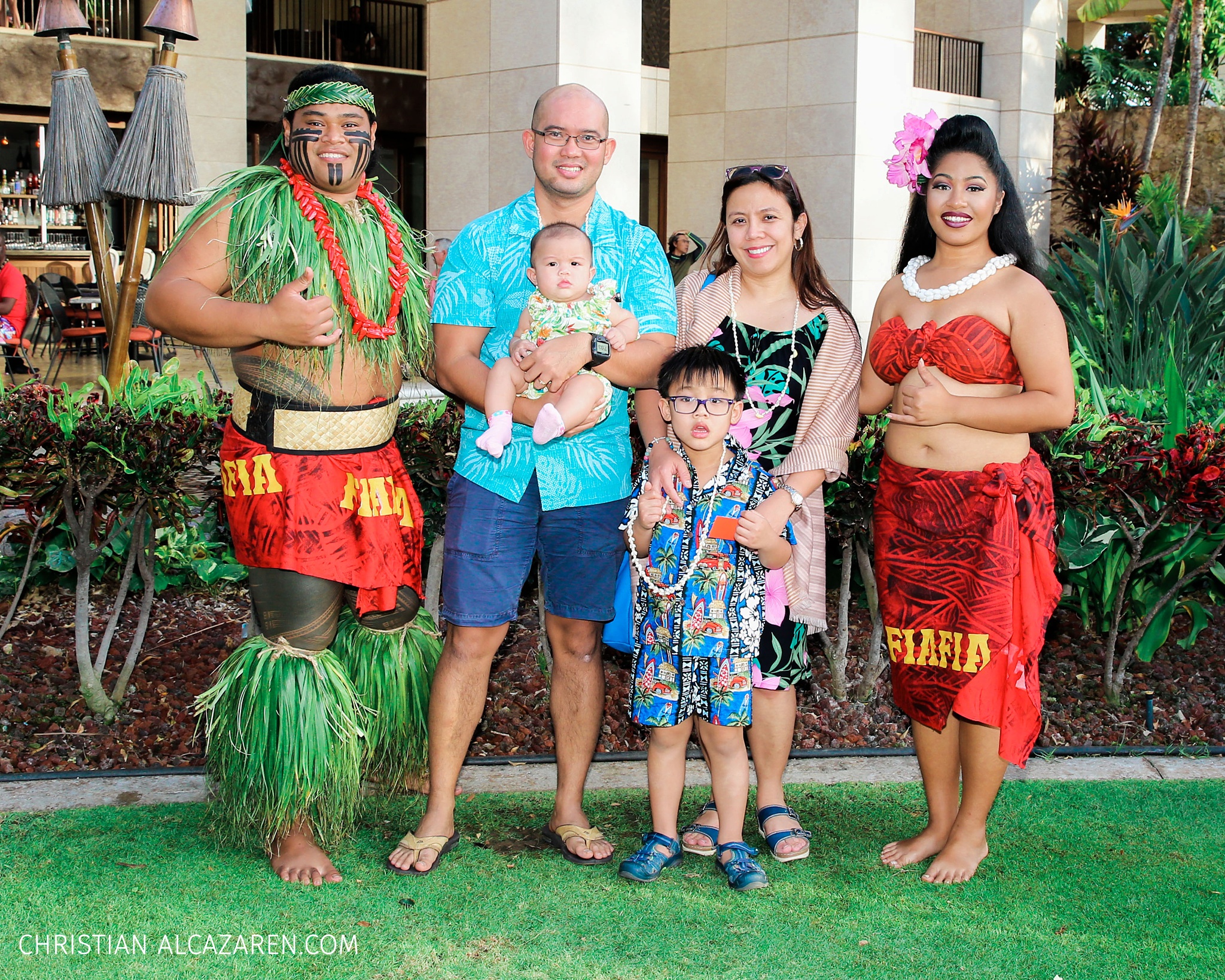 We decided to dress up hawaiian for the show