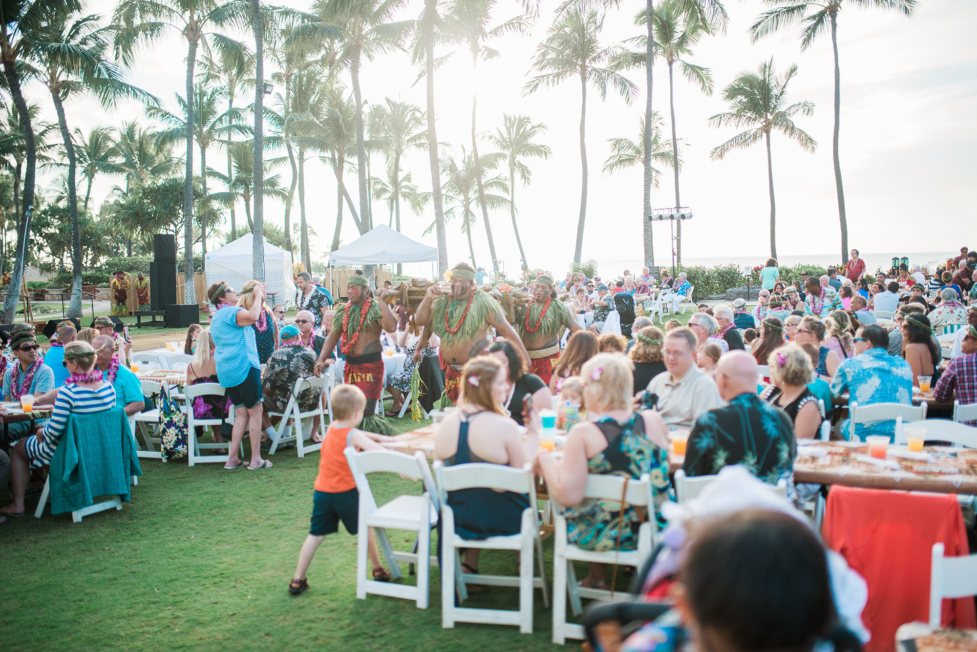 We celebrated mommy's birthday at the Fia Fia luau show