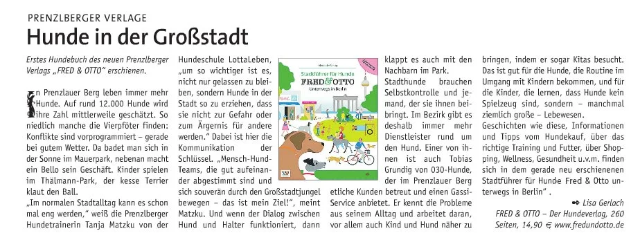 Berliner Hunde - als gutes Beispiel voran??