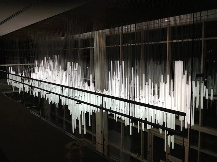 Juniper Networks - interactive light sculpture