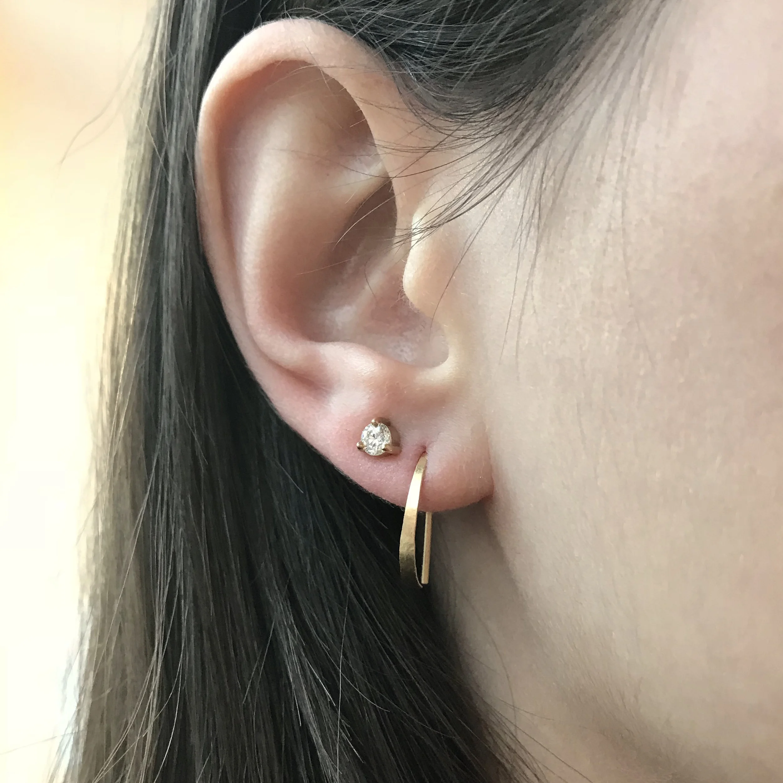 Baby D Hoops and Three Prong Diamond Studs.jpg