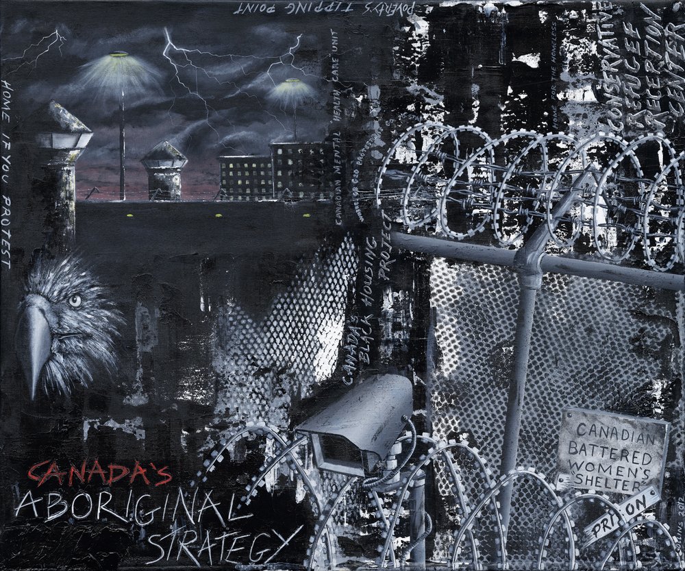 Cover art for Volume 28(1) - “The Canadian Carceral State” - by Peter Collins (2012)