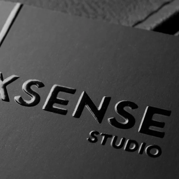 Embossed logo with Spot UV