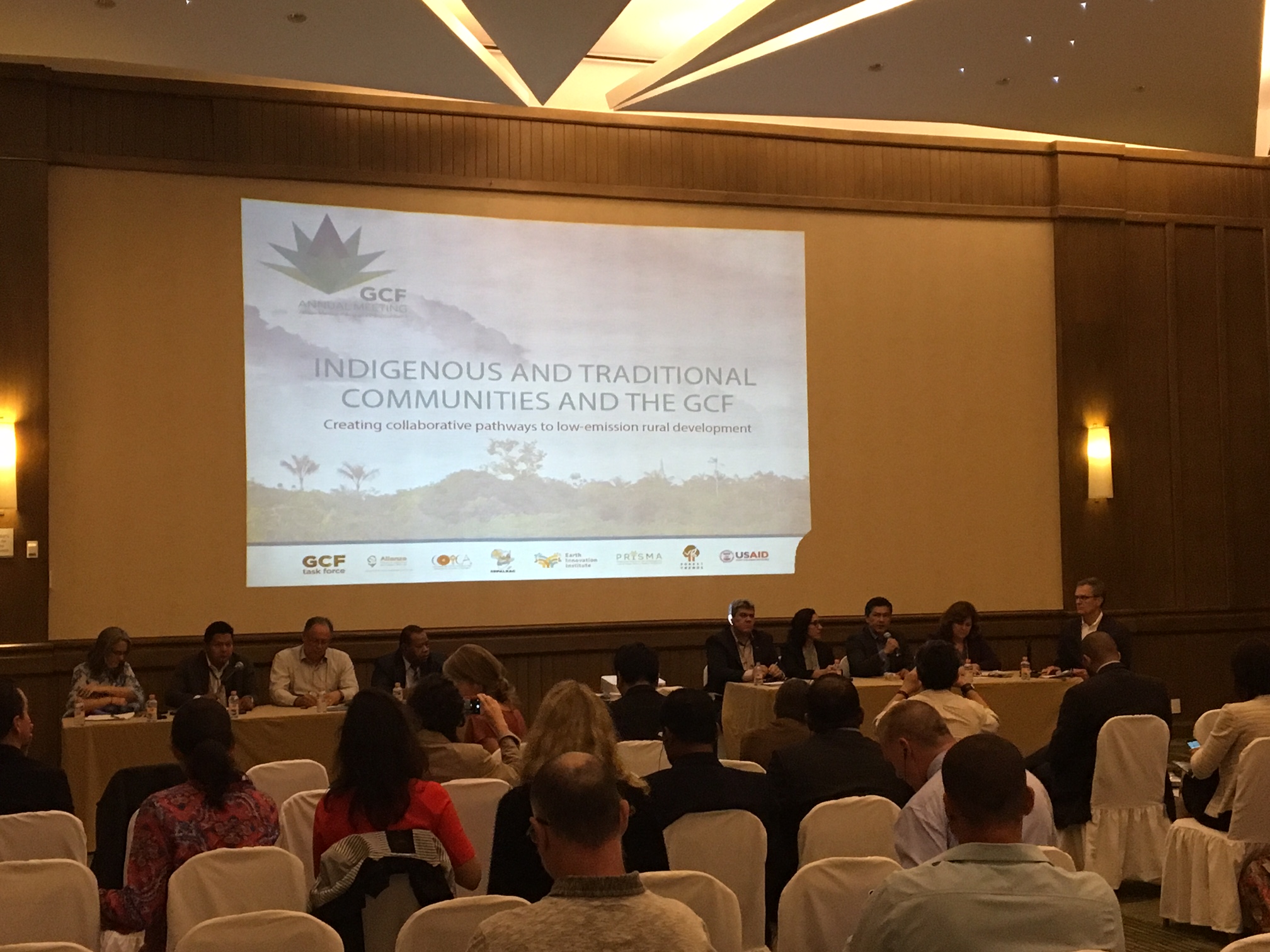 Dan Nepstad releasing the report at the GCF Annual Meeting.