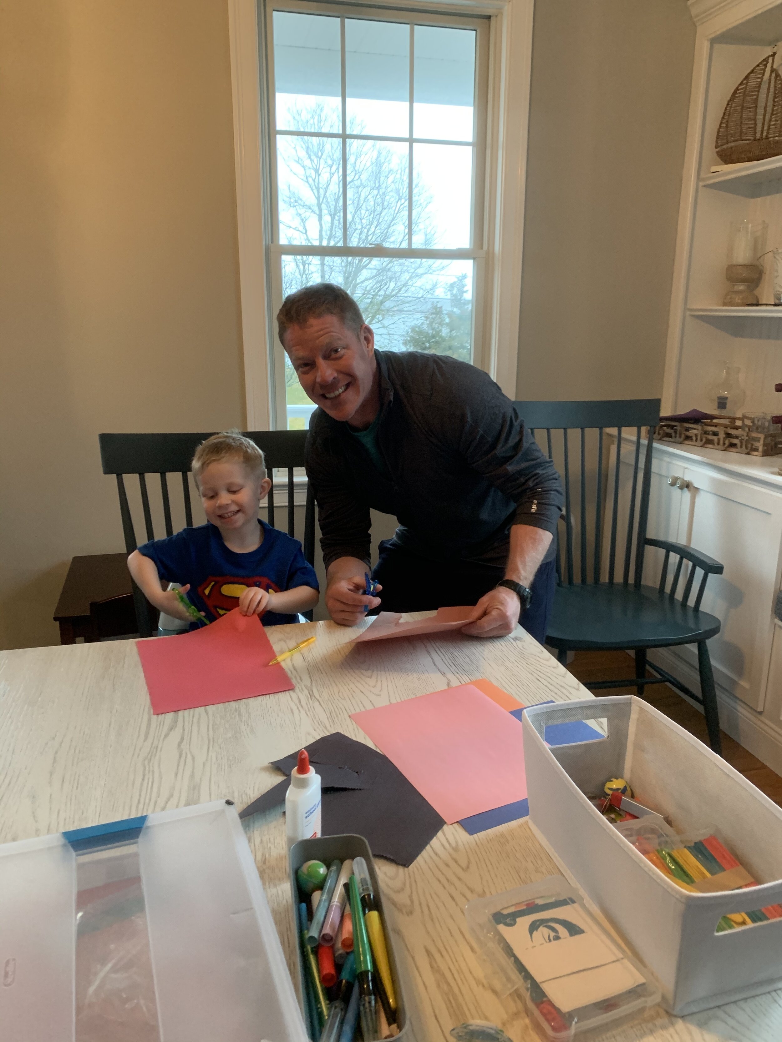 Art Studio time at the table.