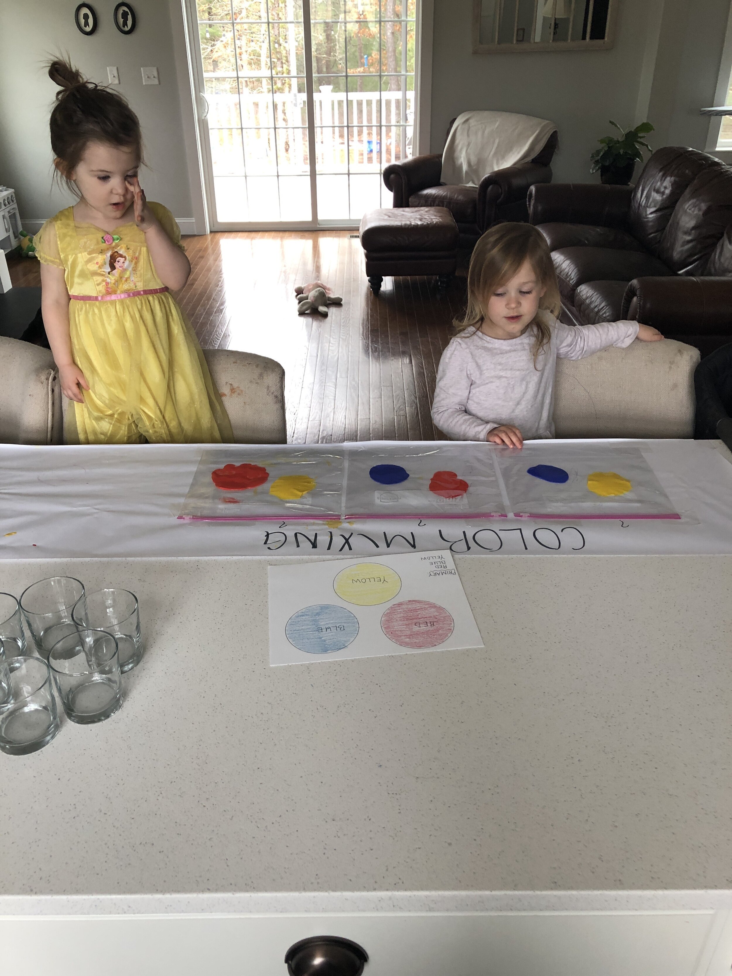 Color mixing.