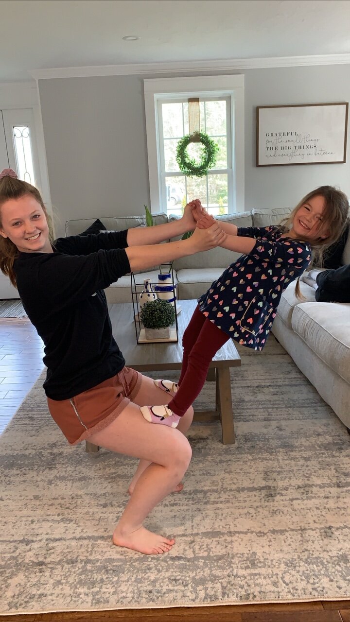 A little yoga.