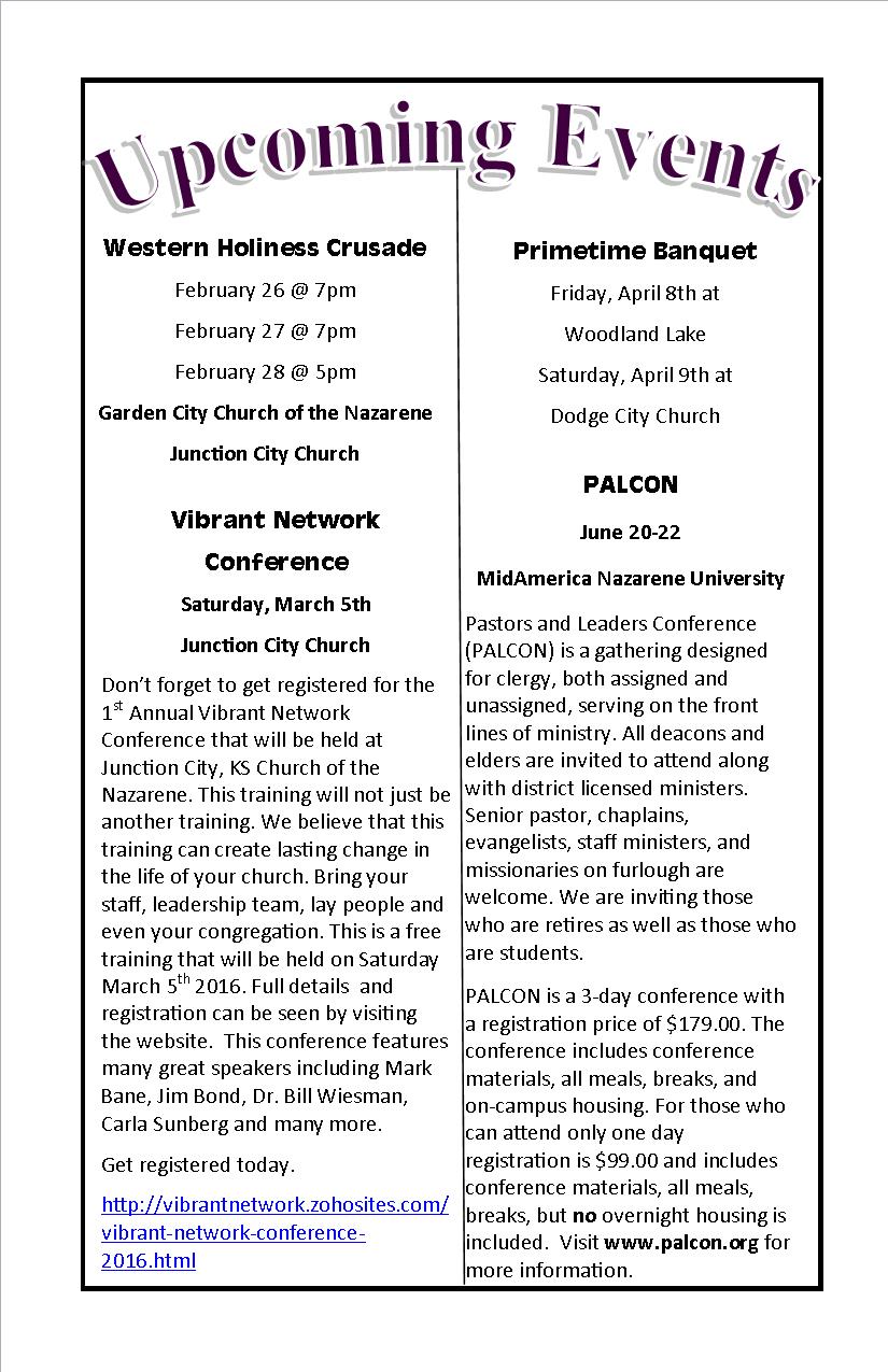 Click here for a pdf version of the Harvest