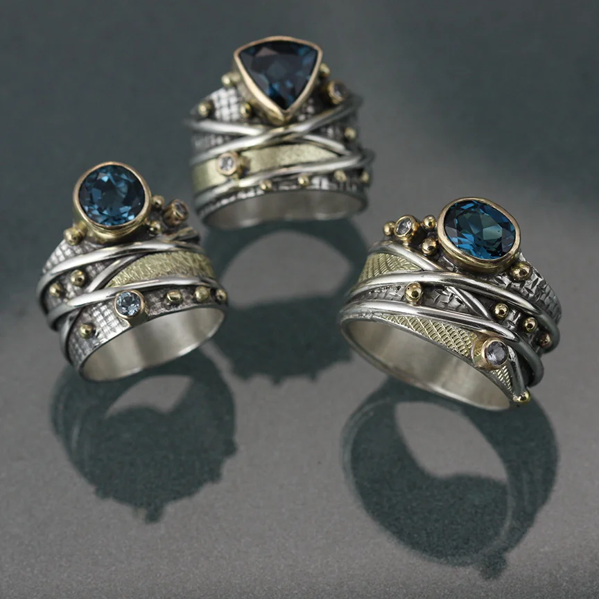 Topaz Wrap Rings