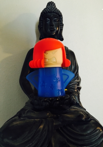 Buddha reminds me to hold my Angry Momma with compassion. 