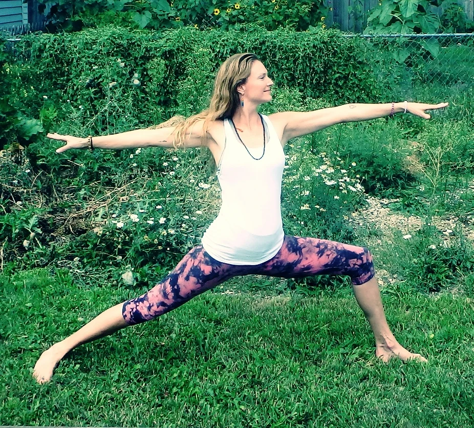 Yoga Pose of the Week: Warrior 2 / Virabhadrasana II This pose will set you on fire with confidence, rooting you in strength and opening your heart to passion. To get in this pose, fling your arms wide like you are standing on the edge of the Titanic with Leo DiCaprio (or Kate Winslet, you choose). Feel the truth in your heart: that it actually does go on and on because in the heart you are connected to the infinite source of love. Next, line your feet up underneath your wrists and bend your front knee so that it is tracking right over your front ankle. The back heel is the farthest thing away from your body. Hips are slightly turned forward for women; men can square them off to the side. Tuck in the low back so that you are lengthening in your spine and zip up the muscles in the belly so you feel the core ignite. Pretend you are standing on ice, and pull the energy of your legs upwards. Spine is straight as in mountain pose, so no leaning forward yet! Imagine this energy bursting with joy in your heart as you squeeze your shoulder blades together and open the heart center deeper. Enjoy the power of a peaceful warrior!